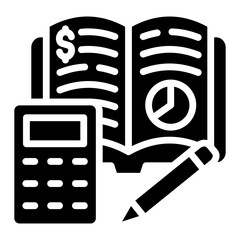 Accounting Icon For Design Element