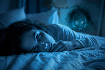 Aliens humanoids inhabitants of other distant planets in space generative AI