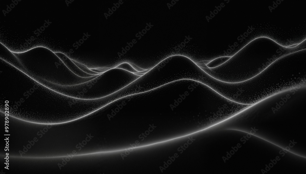 Wall mural void | black hole | waves