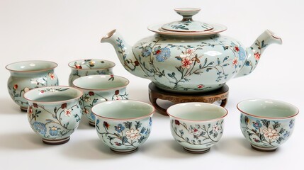 Chinese tea set wallpaper