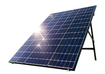 solar panel on white background