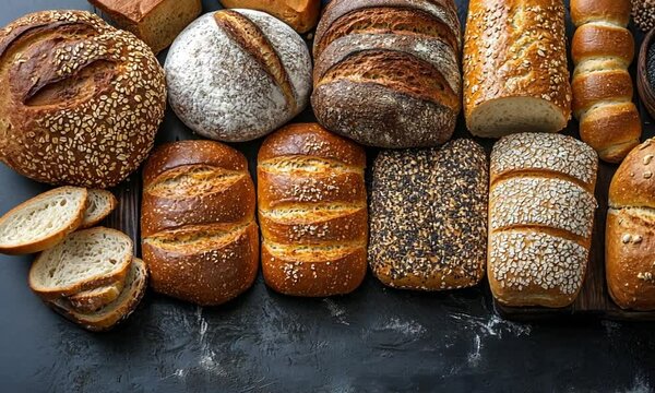 Assortment of Freshly Baked Bread