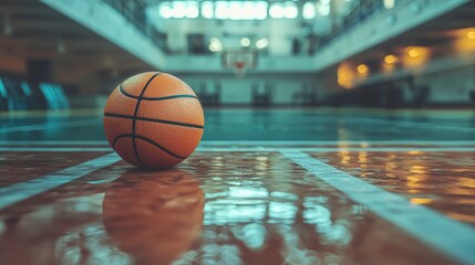 Basketball on a Wet Court