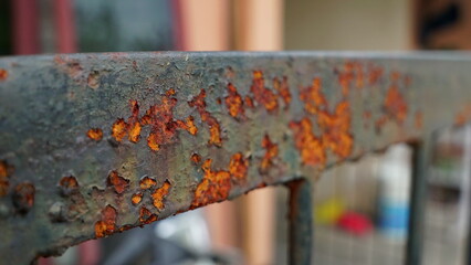 rusty metal bars