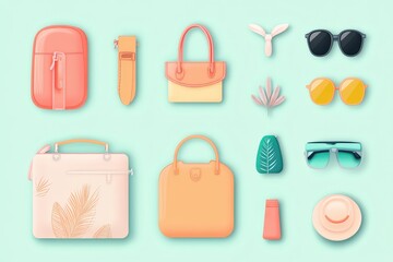 Hot pink retro style handbag with clasp and handle on grey background, hot pink, plastic, retro, gel-like, material. Beautiful simple AI generated image