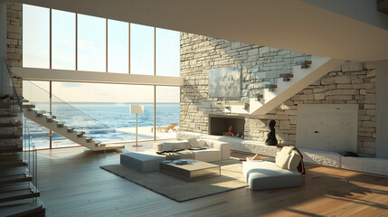 Fototapeta premium Modern Minimal Interior House