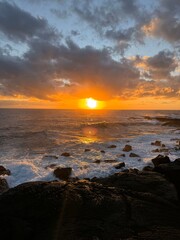 sunrise over the ocean