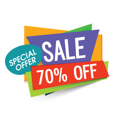 Sale Paper Banner, Poster or Flyer design.