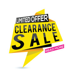 Fototapeta premium Clearance Sale Paper Tag or Banner set.