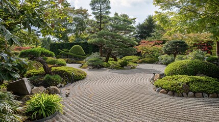 Japanese garden wallpaper