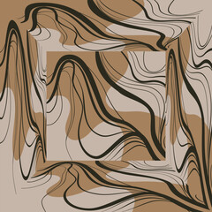 Artistic Painted Backgrounds Illustration with Brown Tones Modern Geometric Abstract Art