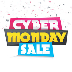Cyber Monday Sale Poster, Banner or Flyer.