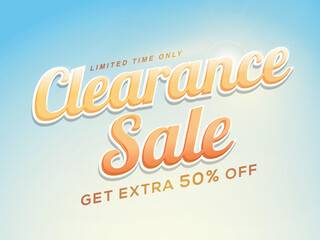 Clearance Sale Sticker, Tag or Label design.