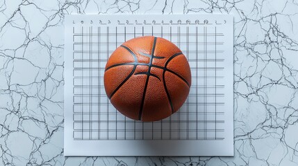 Basketball on a Grid Paper