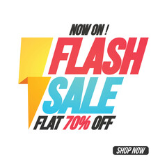 Flash Sale Poster, Banner or Flyer design.