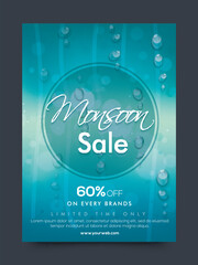 Monsoon Sale Poster, Banner or Flyer Design.