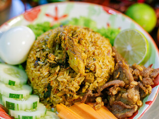Fried rice Fermented Fish Chili Paste.