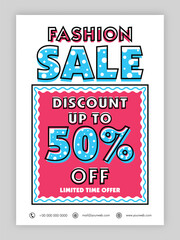 Fashion Sale Poster, Banner or Flyer design.