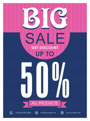 Big Sale Poster, Banner or Flyer design.