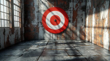 Grungy Room With Target