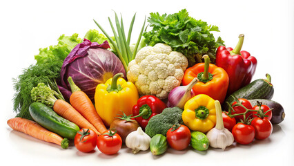 fruits and vegetablesfood, vegetable, tomato, vegetables, fresh, pepper, isolated, healthy, fruit, green, white, vegetarian, cabbage, diet, red, cucumber, broccoli, salad, onion, lettuce, fruits, agri