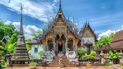 Obraz premium Thailand temple wallpaper