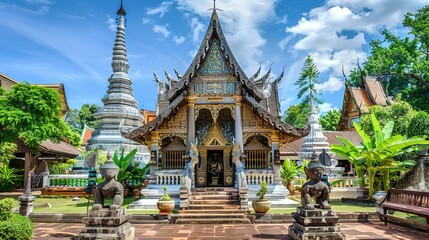 Fototapeta premium Thailand temple wallpaper