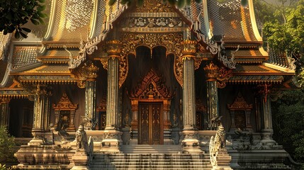 Fototapeta premium Thailand temple wallpaper