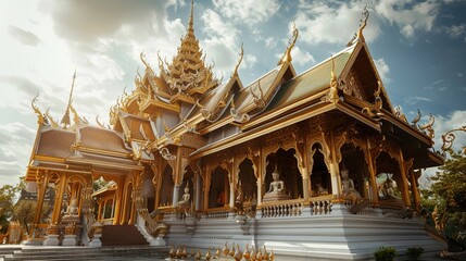 Fototapeta premium Thailand temple wallpaper