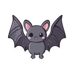 Obraz premium Cute Bat Halloween Vector Design Element, Halloween Bat Vector Clipart Design.