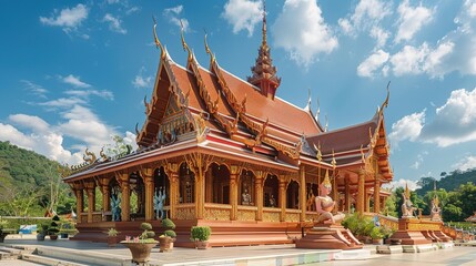 Obraz premium Thailand temple wallpaper