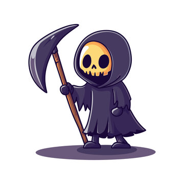 recommend clip art: Cute Grim Reaper Halloween Vector Design Element, Halloween Grim Reaper Clipart.