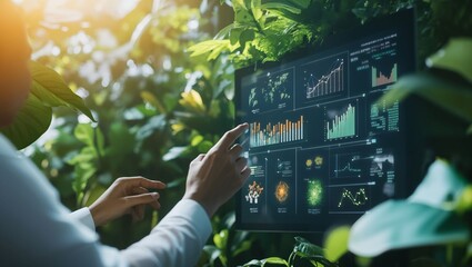 Engaging with Nature's Data: A Visual Representation of Sustainable Progress in a Glorious Green Environment Through Modern Technology and Analysis