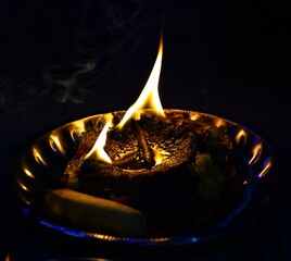 light from mud lamp