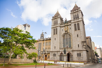 Fototapeta premium Church monastery of Sao Bento in the historic center of Sao Paulo