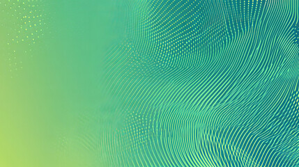 Fototapeta premium Abstract green gradient vector banner. Halftone dotted minimal contemporary long background 