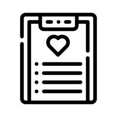 planner line icon