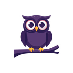 Obraz premium Cute Owl SVG, Halloween Owl Clipart, Halloween Vector Design. 