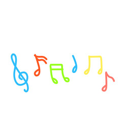 Colorful Musical Notes 