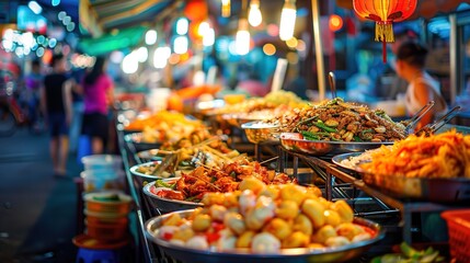 Asian street food wallpaper