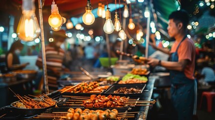 Asian street food wallpaper