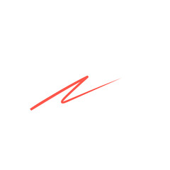 Red Squiggle Brush Scribble Underline