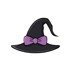 Halloween Witch Hat Vector Clipart