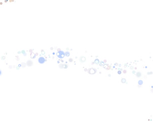 Light silver glitter bokeh confetti background. White holiday texture.