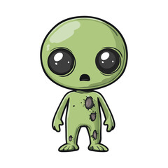 Fototapeta premium Zombie Vector Design Halloween Clipart.