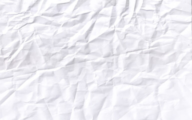 Abstract crumpled paper texture background vector illustration. White creased paper background texture.