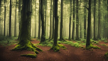 Obraz premium forest in the morning