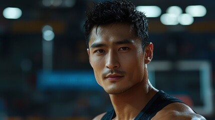 Determined Athlete Portrait