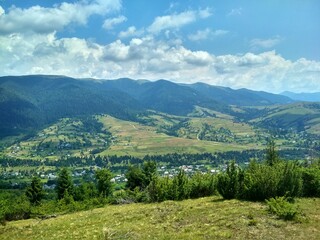 landscape with mountains