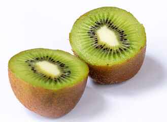 kiwi fruit on white background